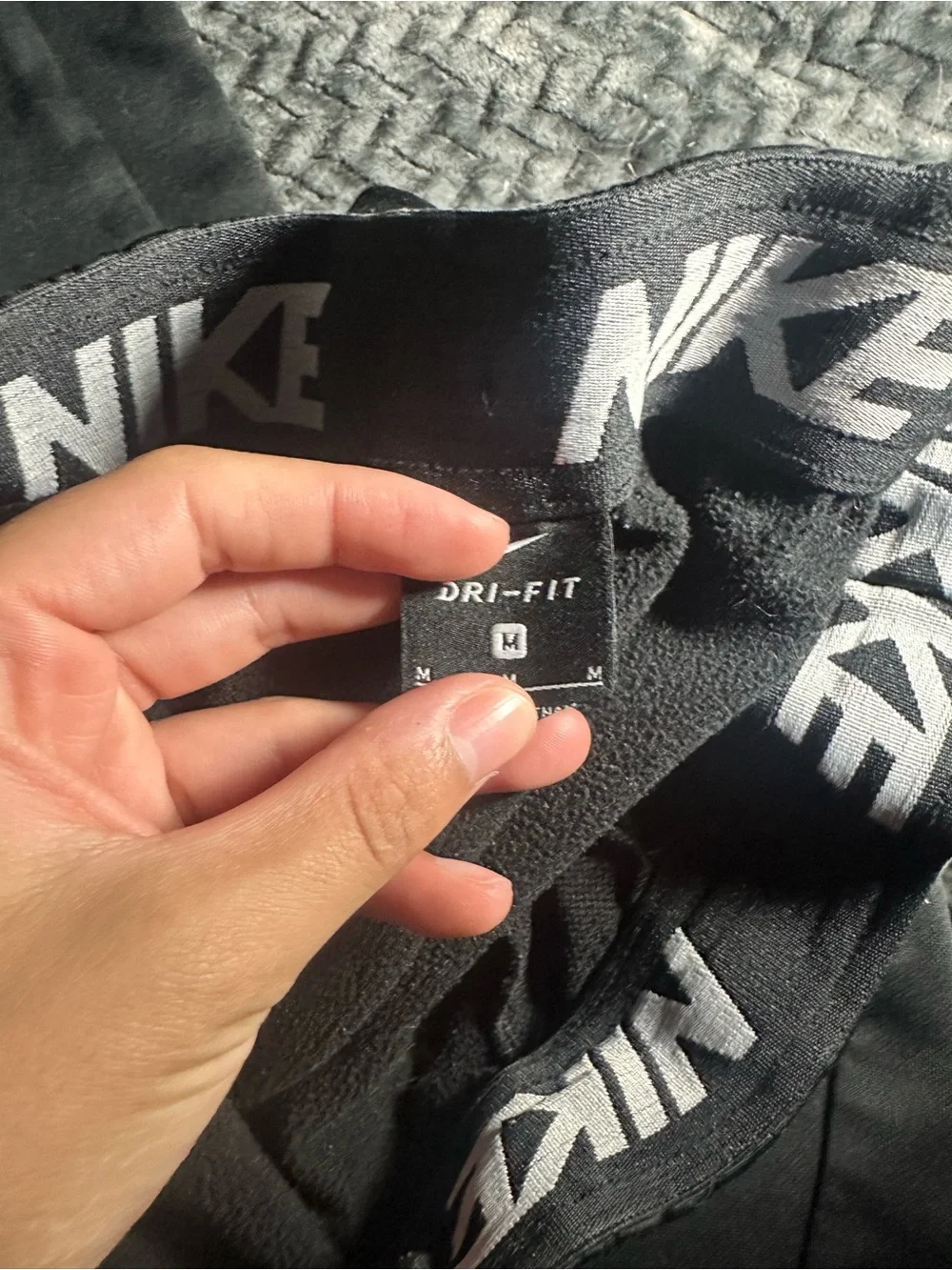 Nike Black Athletic Track Pants - Black